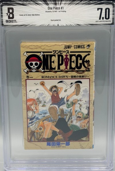 One Piece Vol. 1 #1 First Print Manga Shonen Jump BGS 7.0 Off White Pges